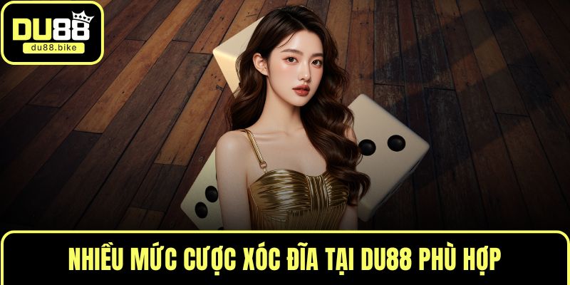Nhiều mức cược xóc đĩa tại DU88 phù hợp